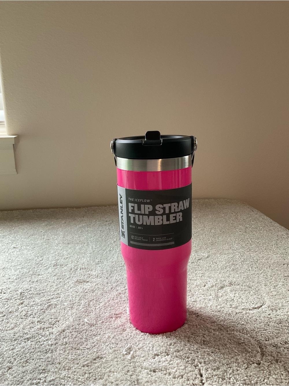 Stanley Electric Pink H2.0 Quencher FlowState 30oz Tumbler New